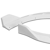 For 2015-2023 Dodge Charger SRT-Style Painted White Front Bumper Splitter Spoiler Lip 4-PCS