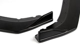 For 2016-2021 Honda Civic 10th Matte Black Front Bumper Splitter Spoiler Lip 3PCS