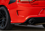 For 2015-2019 Dodge Charger SRT-Style Carbon Look Style Rear Bumper Lip Apron 2PCS