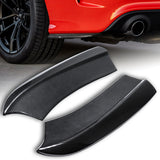 For 2015-2019 Dodge Charger SRT-Style Carbon Look Style Rear Bumper Lip Apron 2PCS