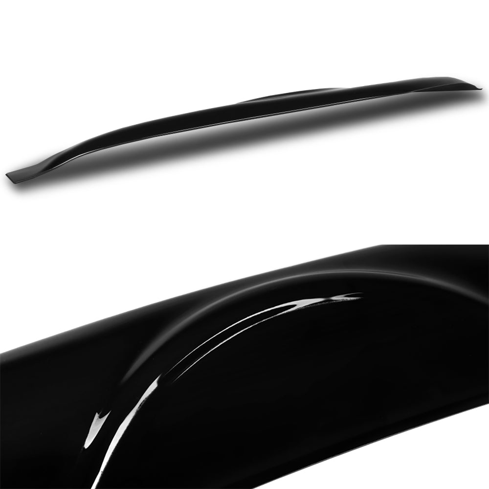 Ikon Motorsports Roof Spoiler Compatible With 2022-2025 Honda Civic Sedan Ikon Style Gloss Black Abs Plastic Rear Window Visor Spoiler Wing