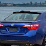 Rear Window Roof Visor Wing Spoiler For 2014-2018 Toyota Corolla -Black Acrylic