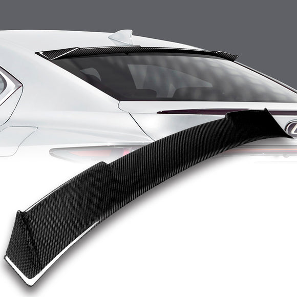 For 2021-2024 LEXUS IS300 IS350 IS500 F-Style Carbon Fiber Rear Roof Visor Window Spoiler