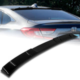 W-Power ABS VIP-Style Rear Widow Roof Visor Wing Spoiler For 2018-2022 Honda Accord Sedan -Pearl Black