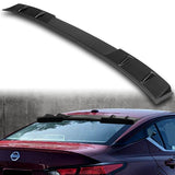 W-Power ABS VIP-Style Rear Widow Roof Visor Wing Spoiler For 2019-2025 Nissan Altima -Carbon Fiber Look