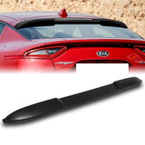 W-Power ABS VIP-Style Rear Widow Roof Visor Wing Spoiler For 2018 - 2023 Kia Stinger -Unpainted Matte Black