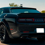W-Power ABS VIP-Style Rear Widow Roof Visor Wing Spoiler For 2008 - 2023 Dodge Challenger -Pearl Black