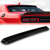 W-Power ABS VIP-Style Rear Widow Roof Visor Wing Spoiler For 2008 - 2023 Dodge Challenger -Pearl Black
