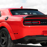 W-Power ABS VIP-Style Rear Widow Roof Visor Wing Spoiler For 2008 - 2023 Dodge Challenger -Carbon Fiber Look