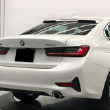 W-Power ABS VIP-Style Rear Widow Roof Visor Wing Spoiler For 2019- 2024 BMW 3-Series G20 G80 M3 Sedan -Pearl White