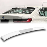W-Power ABS VIP-Style Rear Widow Roof Visor Wing Spoiler For 2019- 2024 BMW 3-Series G20 G80 M3 Sedan -Pearl White