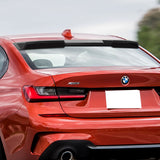 W-Power ABS VIP-Style Rear Widow Roof Visor Wing Spoiler For 2019- 2024 BMW 3-Series G20 G80 M3 Sedan -Unpainted Matte Black