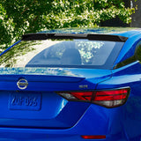 W-Power ABS VIP-Style Rear Widow Roof Visor Wing Spoiler For 2020- 2024 Nissan Sentra Sedan -Pearl Black