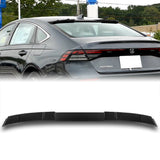 W-Power ABS Rear Widow Roof Visor Wing Spoiler For 2023- 2025 Honda Accord Sedan -Carbon Fiber Style