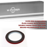 W-Power ABS Rear Widow Roof Visor Wing Spoiler For 2023- 2025 Honda Accord Sedan -Unpainted Black