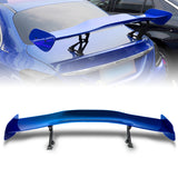Type-1 GT-Style Adjustable Bracket Rear Trunk Lip Universal Spoiler Wing 57" -ABS Painted Blue