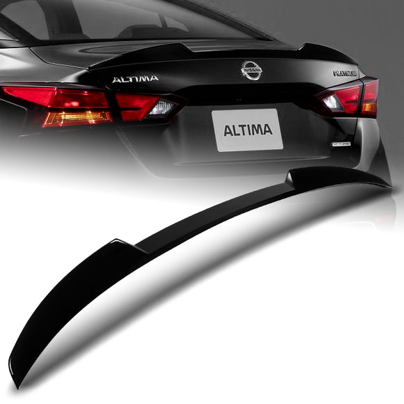 W-Power ABS V-Style Rear Trunk Lip Spoiler Wing For 2019-2025 Nissan Altima -Pearl Black