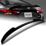 W-Power ABS V-Style Rear Trunk Lip Spoiler Wing For 2019-2025 Nissan Altima -Pearl Black