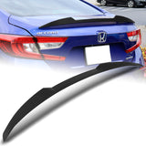 W-Power ABS V-Style Rear Trunk Lip Spoiler Wing For 2018-2022 Honda Accord Sedan 4DR -Unpainted Matte Black