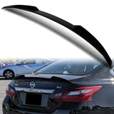 W-Power ABS V-Style Rear Trunk Lip Spoiler Wing For 2016-2018 Nissan Altima Sedan 4DR -Pearl Black