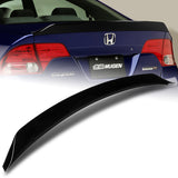 W-Power ABS AR-Style Rear Trunk Lip Duckbill Spoiler Wing For 2006 - 2011 Honda Civic Sedan 4DR -Pearl Black