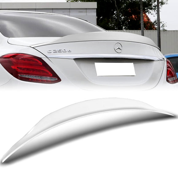2015 white c class spoiler lip Mercedes Mount Painted Rear Spoiler, 2015, 2016, 2017, 2018, 2019, 2020 enjoy a more confident and engaging driving experience 2015-2021 Benz W205 C Class
