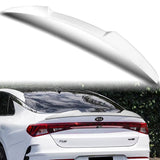 W-Power ABS V-Style Rear Trunk Lip Duckbill Spoiler Wing For 2021-2024 KIA K5 -Pearl White