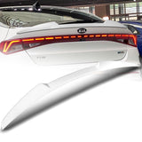 W-Power ABS V-Style Rear Trunk Lip Duckbill Spoiler Wing For 2021-2024 KIA K5 -Pearl White