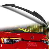 W-Power ABS V-Style Rear Trunk Lip Spoiler Wing For 2022-2025 Honda Civic Sedan -Unpainted Matte Black