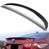 W-Power ABS OE-Style Rear Trunk Lip Duckbill Spoiler Wing For 2018-2024 Toyota Camry Sedan -Carbon Fiber Look
