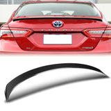 W-Power ABS OE-Style Rear Trunk Lip Duckbill Spoiler Wing For 2018-2024 Toyota Camry Sedan -Carbon Fiber Look