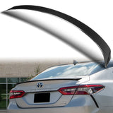 W-Power ABS OE-Style Rear Trunk Lip Duckbill Spoiler Wing For 2018-2024 Toyota Camry Sedan -Carbon Fiber Look