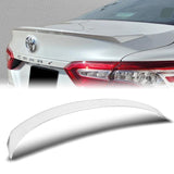 W-Power ABS OE-Style Rear Trunk Lip Duckbill Spoiler Wing For 2018-2024 Toyota Camry Sedan -Pearl White