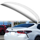 W-Power ABS OE-Style Rear Trunk Lip Duckbill Spoiler Wing For 2018-2024 Toyota Camry Sedan -Pearl White