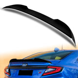 W-Power ABS V-Style Rear Trunk Lip Duckbill Spoiler Wing For 2022 - 2025 Subaru WRX STi -Pearl Black