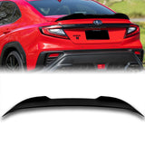 W-Power ABS V-Style Rear Trunk Lip Duckbill Spoiler Wing For 2022 - 2025 Subaru WRX STi -Pearl Black