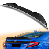 W-Power ABS V-Style Rear Trunk Lip Duckbill Spoiler Wing For 2022 - 2025 Subaru WRX STi -Carbon Fiber Look