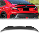 W-Power ABS V-Style Rear Trunk Lip Duckbill Spoiler Wing For 2022 - 2025 Subaru WRX STi -Carbon Fiber Look