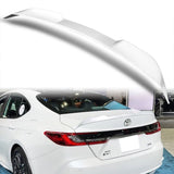 W-Power ABS V-Style Rear Trunk Lip Duckbill Spoiler Wing For 2025 - 2027 Toyota Camry -Pearl White