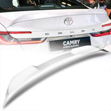 W-Power ABS V-Style Rear Trunk Lip Duckbill Spoiler Wing For 2025 - 2027 Toyota Camry -Pearl White