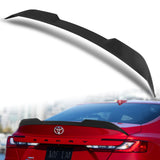 W-Power ABS V-Style Rear Trunk Lip Duckbill Spoiler Wing For 2025 - 2027 Toyota Camry -Unpainted Black