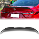 W-Power ABS V-Style Rear Trunk Lip Duckbill Spoiler Wing For 2025 - 2027 Toyota Camry -Unpainted Black