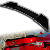 W-Power ABS F-Style Rear Trunk Lip Duckbill Spoiler Wing For 2021 - 2025 Lexus IS-Series -Pearl Black