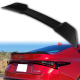 W-Power ABS F-Style Rear Trunk Lip Duckbill Spoiler Wing For 2021 - 2025 Lexus IS-Series -Carbon Fiber Look