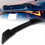 W-Power ABS F-Style Rear Trunk Lip Duckbill Spoiler Wing For 2021 - 2025 Lexus IS-Series -Carbon Fiber Look
