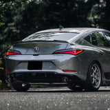 W-Power ABS V-Style Rear Trunk Lip Duckbill Spoiler Wing For 2023 - 2026 Acura Integra -Carbon Fiber Look