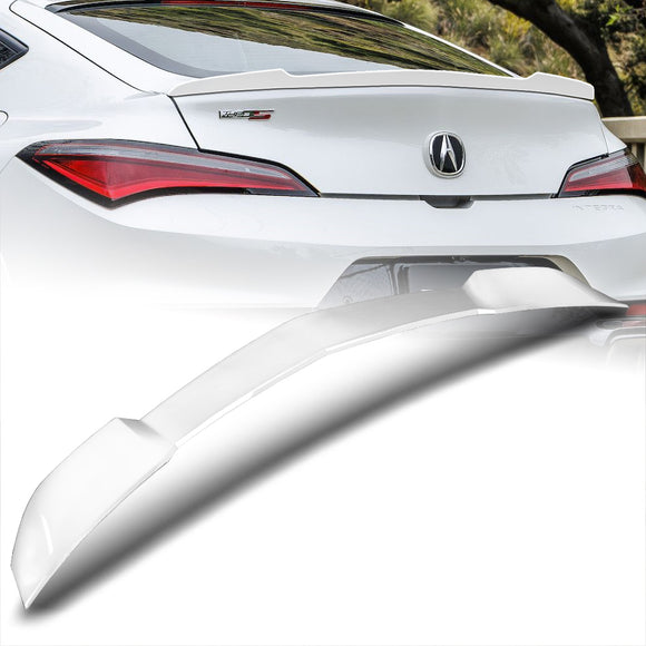 W-Power ABS V-Style Rear Trunk Lip Duckbill Spoiler Wing For 2023 - 2026 Acura Integra -Pearl White