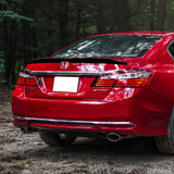 W-Power ABS OE-Style Rear Trunk Lip Duckbill Spoiler Wing For 2013 - 2017 Honda Accord 4-DR/Sedan -Pearl Black