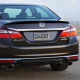 W-Power ABS OE-Style Rear Trunk Lip Duckbill Spoiler Wing For 2013 - 2017 Honda Accord 4-DR/Sedan -Pearl Black