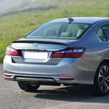 W-Power ABS OE-Style Rear Trunk Lip Duckbill Spoiler Wing For 2013 - 2017 Honda Accord 4-DR/Sedan -Unpainted Matte Black
